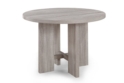Amara - 5 Piece Round Dining Set Drift Wood - Drift Wood Crown Mark