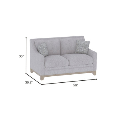 Loveseat With Casual Accent - Gray Emerald Home