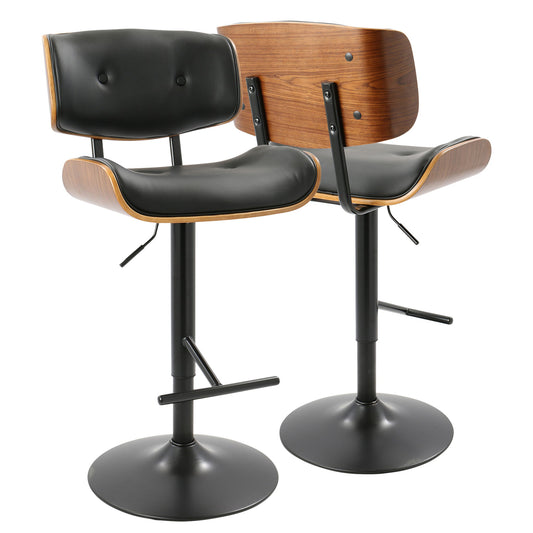 Lombardi - Mid Century Modern Adjustable Barstool Lumi Source