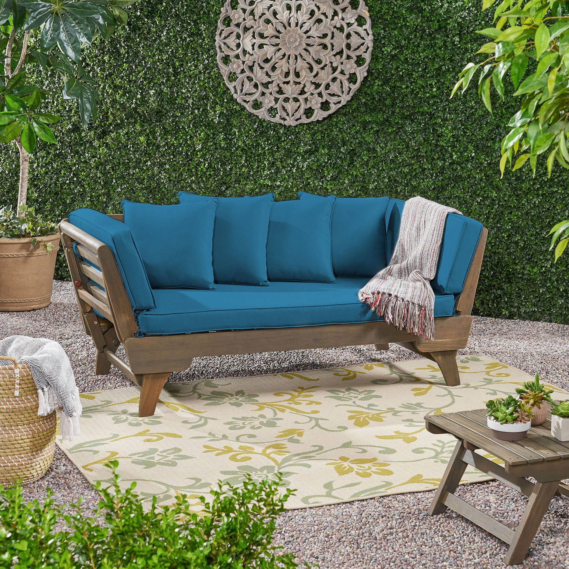 Ottavio - Convertible Sofa Daybed With Water Resistant Cushions Noble House