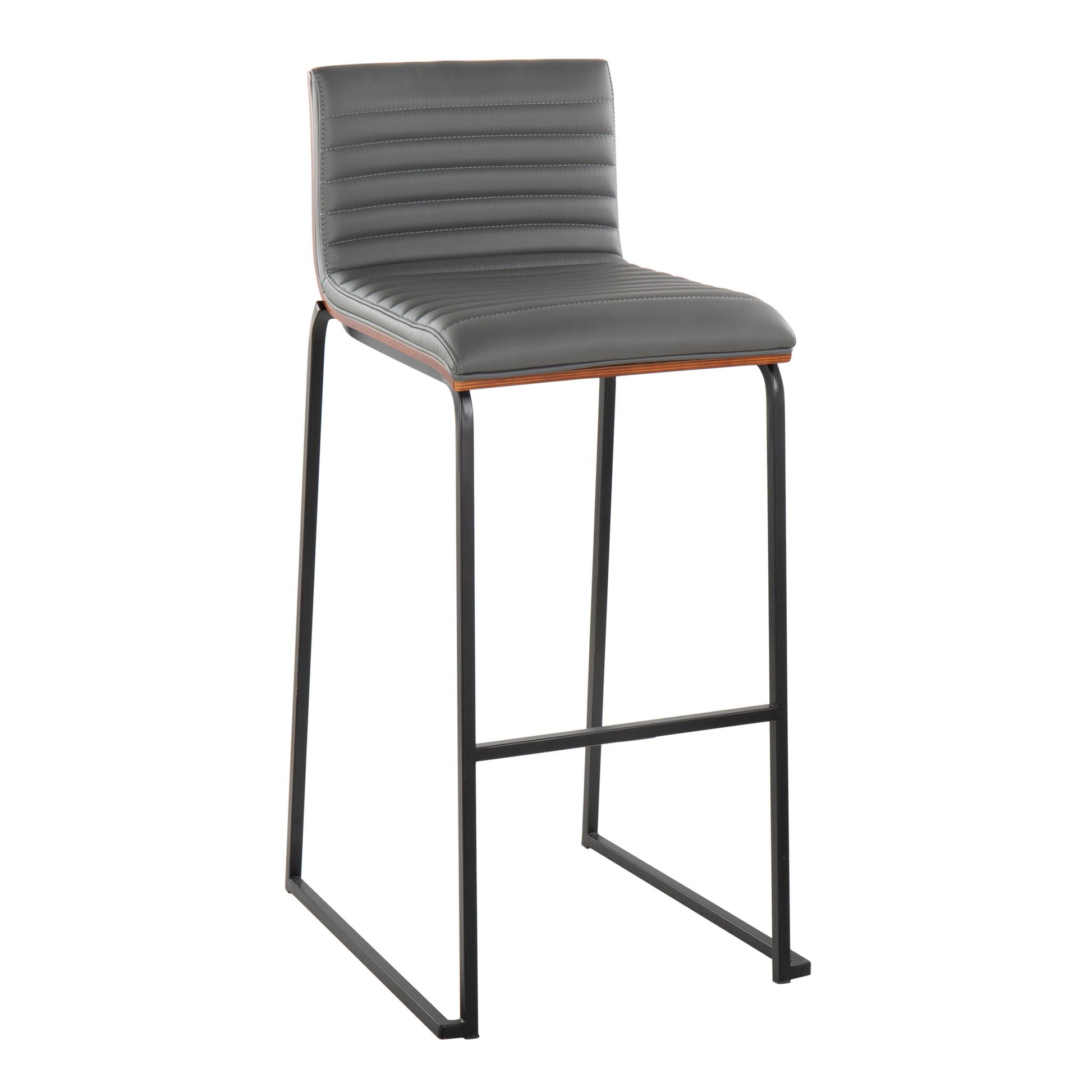 Mason Mara - Contemporary, Fixed Height Barstool (Set of 2) Lumi Source