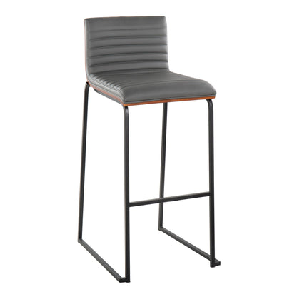 Mason Mara - Contemporary, Fixed Height Barstool (Set of 2) Lumi Source