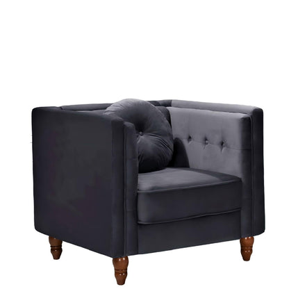 Chesterfield Accent Tufted Square Arm Side Chair US Pride