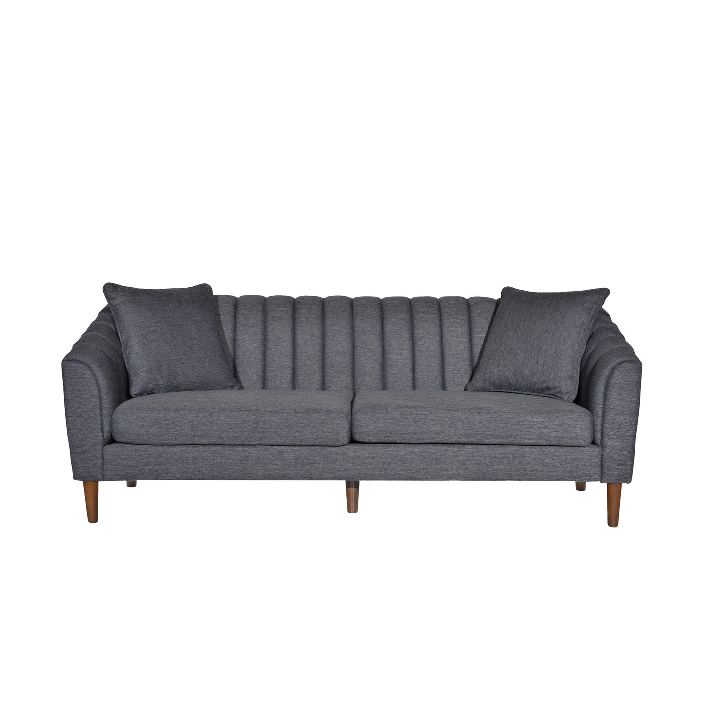 Contemporary 3 Seater Sofa With Accents Noble House