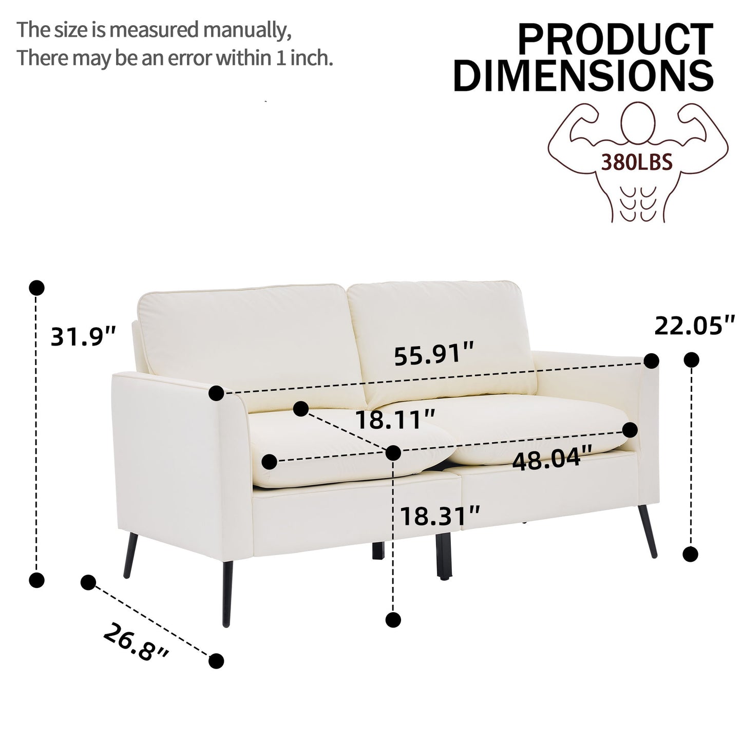 Upholstered Sofa Loveseat For Living Room Home Essentials