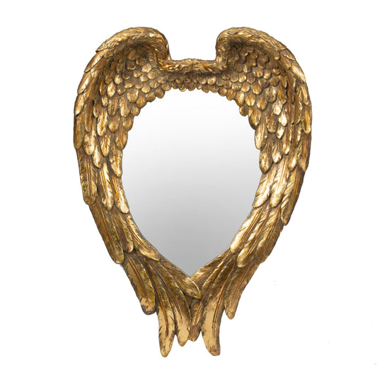 Wing Accent Mirror, Wall Mirror For Living Room - Gold Daily Nest