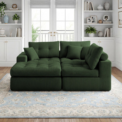 Corner Chaise L-Shaped Sectional Sofa Bed Home Essentials
