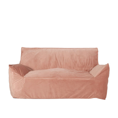 Fila - Velveteen Oversized Seater Bean Bag Chair With Armrests Home Essentials