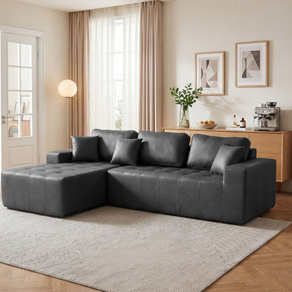 L - Shaped Corner Chaise Sofa Bed Home Essentials