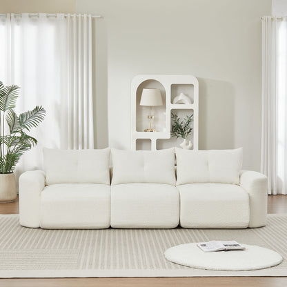 3 Seater With Thickened Armrests Sofa For Living Room Home Essentials