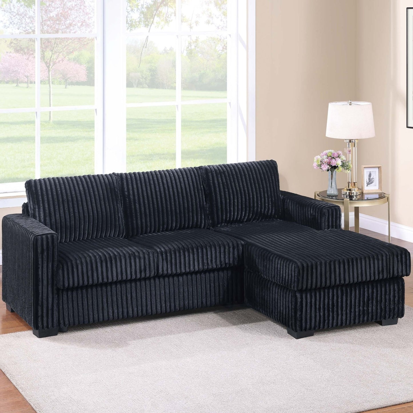 Modern L-Shaped Sectional Sofa Home Essentials
