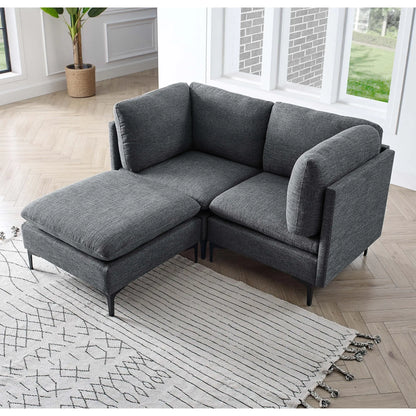 Upholstered Modular Sectional & Tall Legs Home Essentials