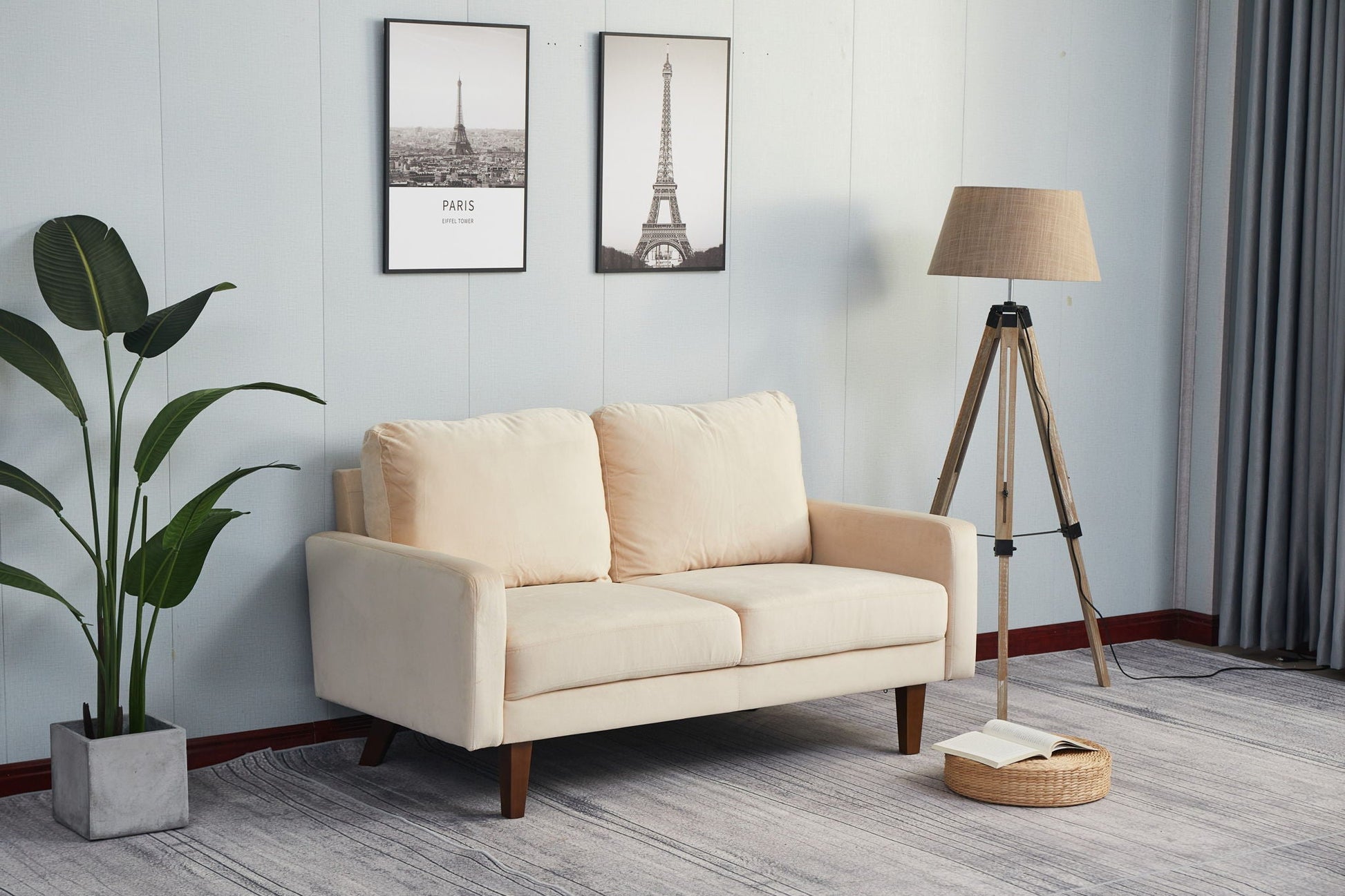 Comfortable Loveseat With Durable Construction Home Essentials