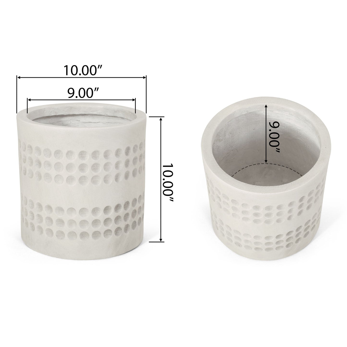 Elegant Design Cube Planter Noble House