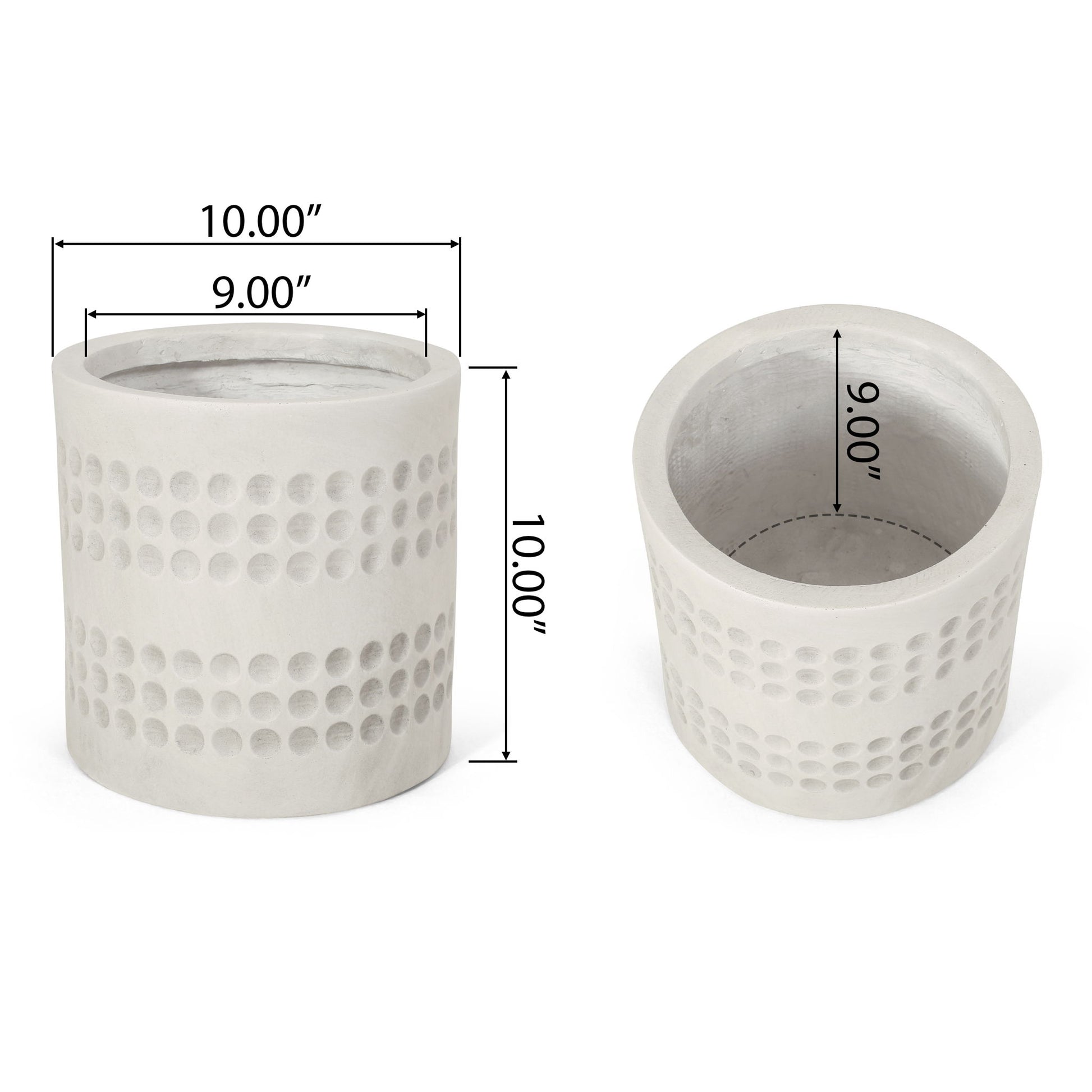 Elegant Design Cube Planter Noble House