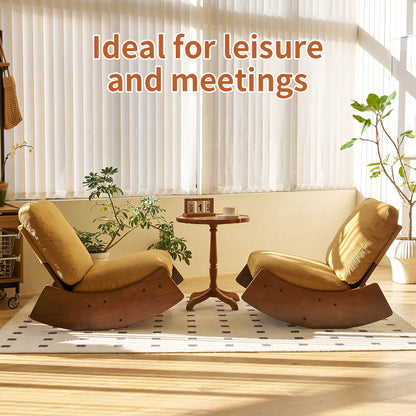 Comfortable High-Quality Upholstery Glider Rocking Chair Home Essentials