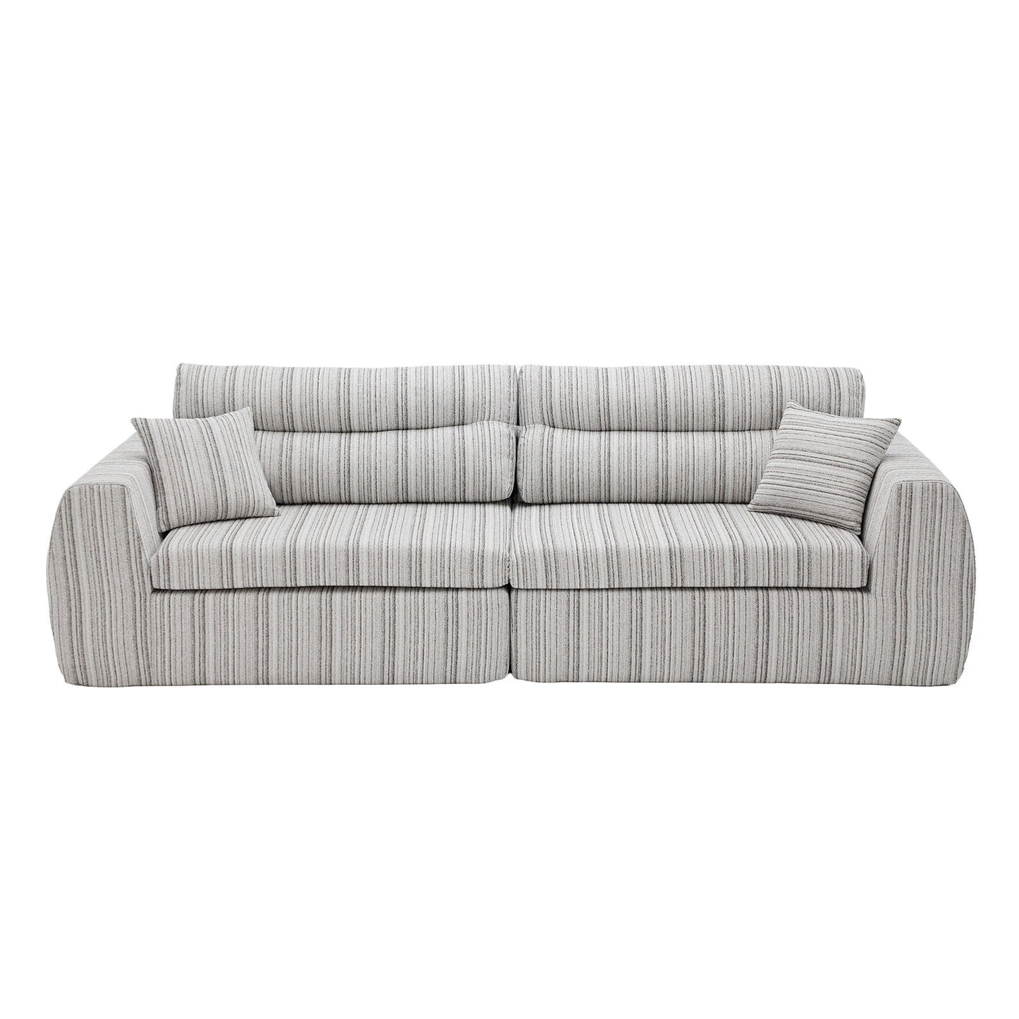 3 Seater, Couch With Throw Pillows For Living Room Home Essentials