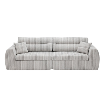 3 Seater, Couch With Throw Pillows For Living Room Home Essentials