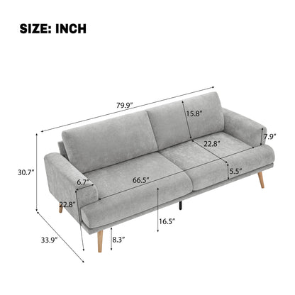 3 Seater Sofa For Living Room - Gray Hearth and Haven