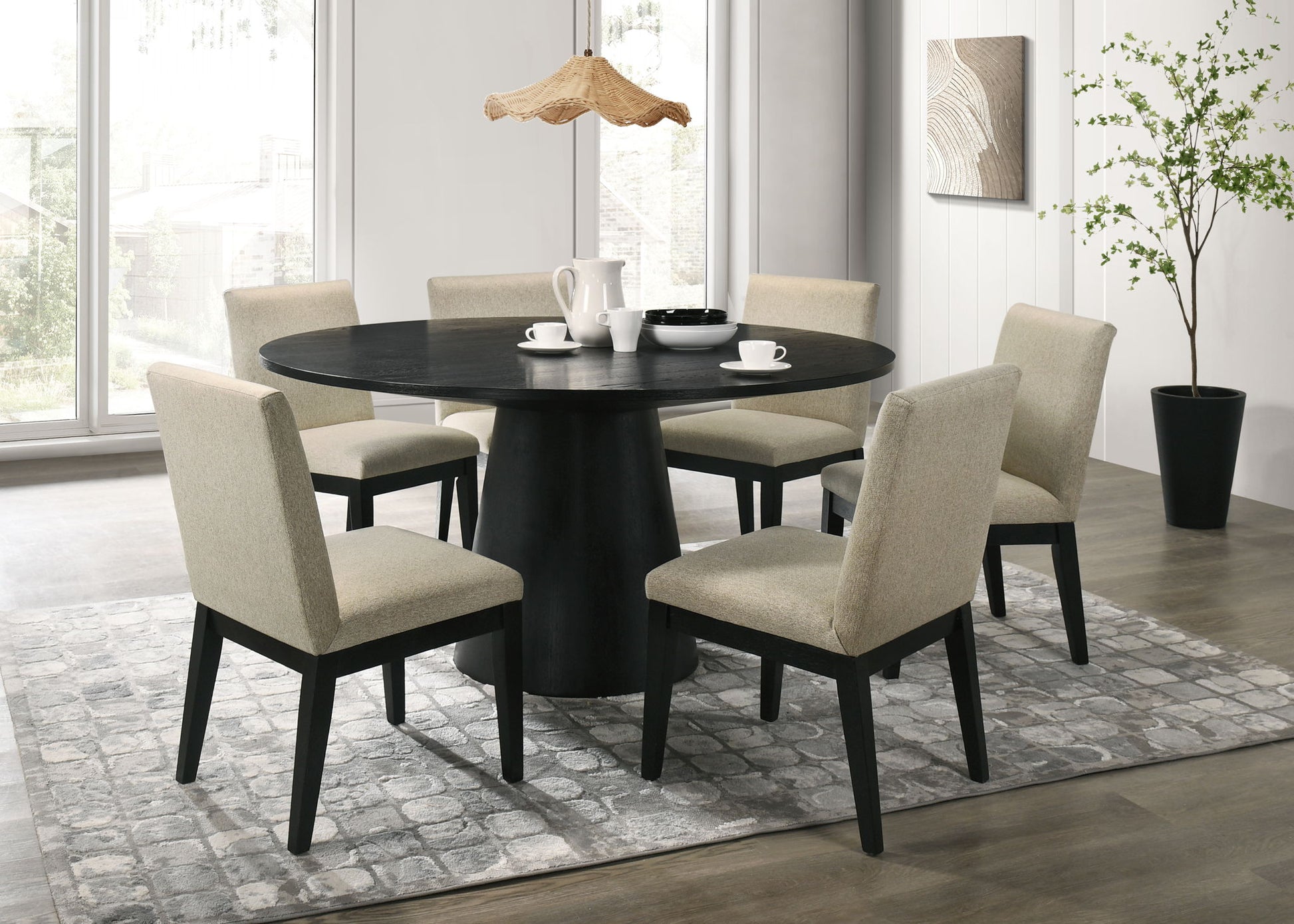 Jasper - Round Dining Table Set Lilola Home