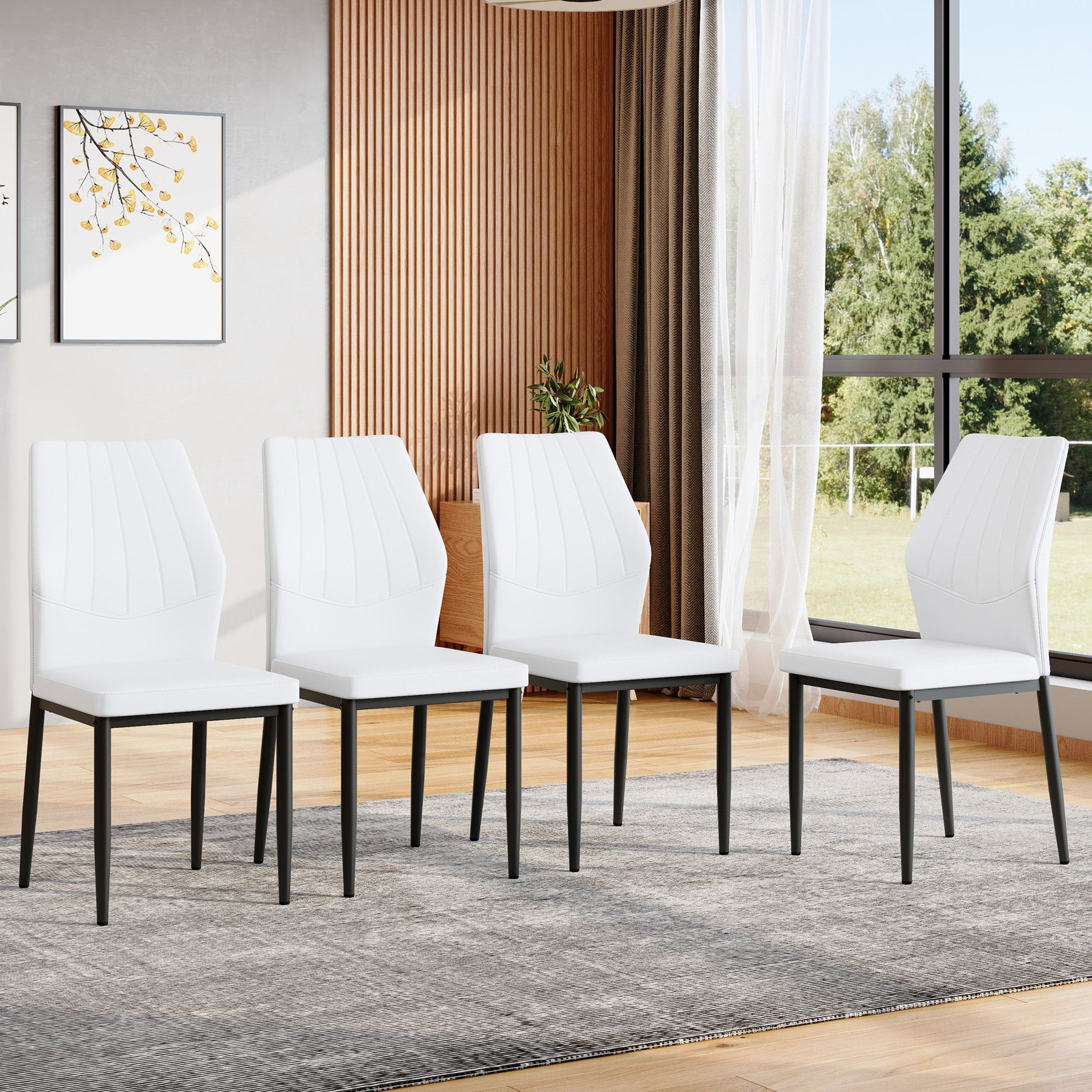 Dining Chairs With Shell Pattern, Comfort And Style Home Essentials