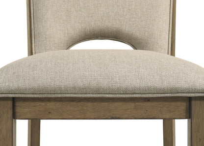 Cockrell - Counter Height Chair (Set of 2) - Light Brown / Beige Crown Mark