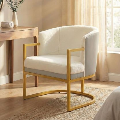 Upholstered Reading Accent Armchair For Living Room Noble House