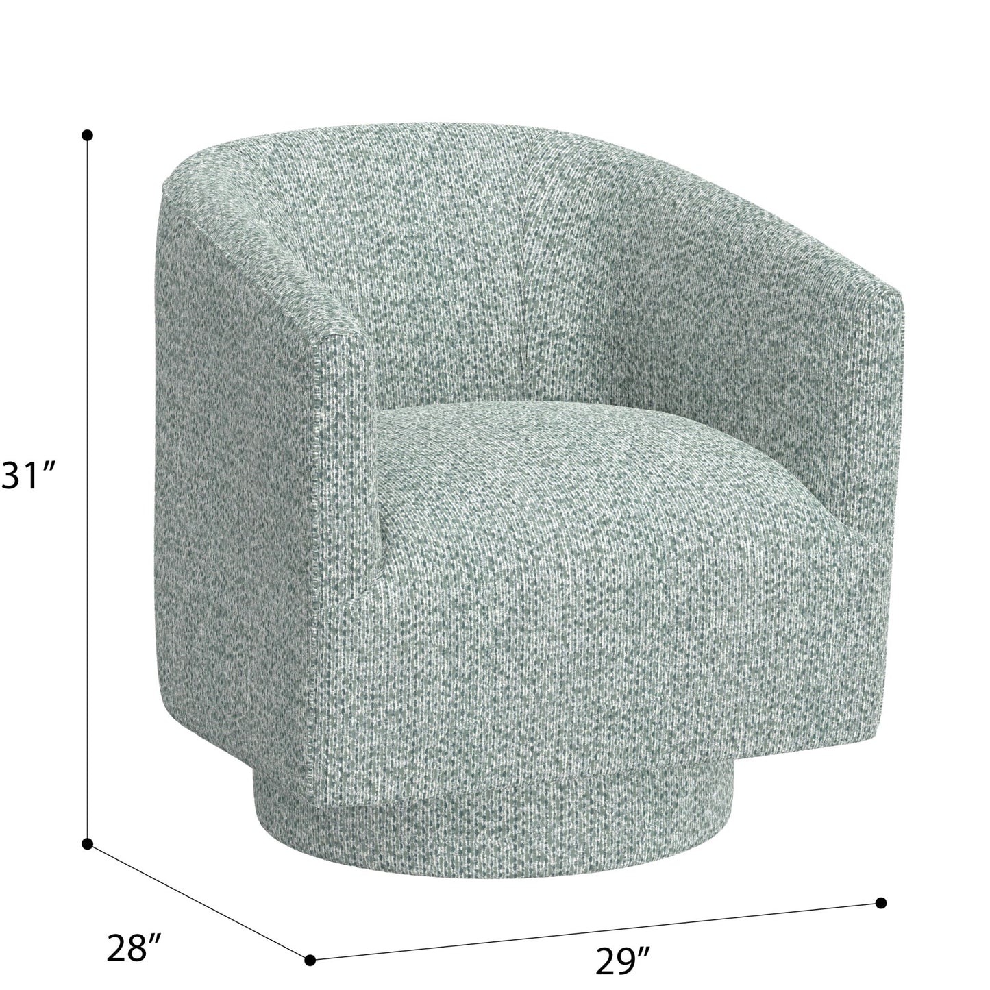 Accent Chair With Swivel Function Emerald Home
