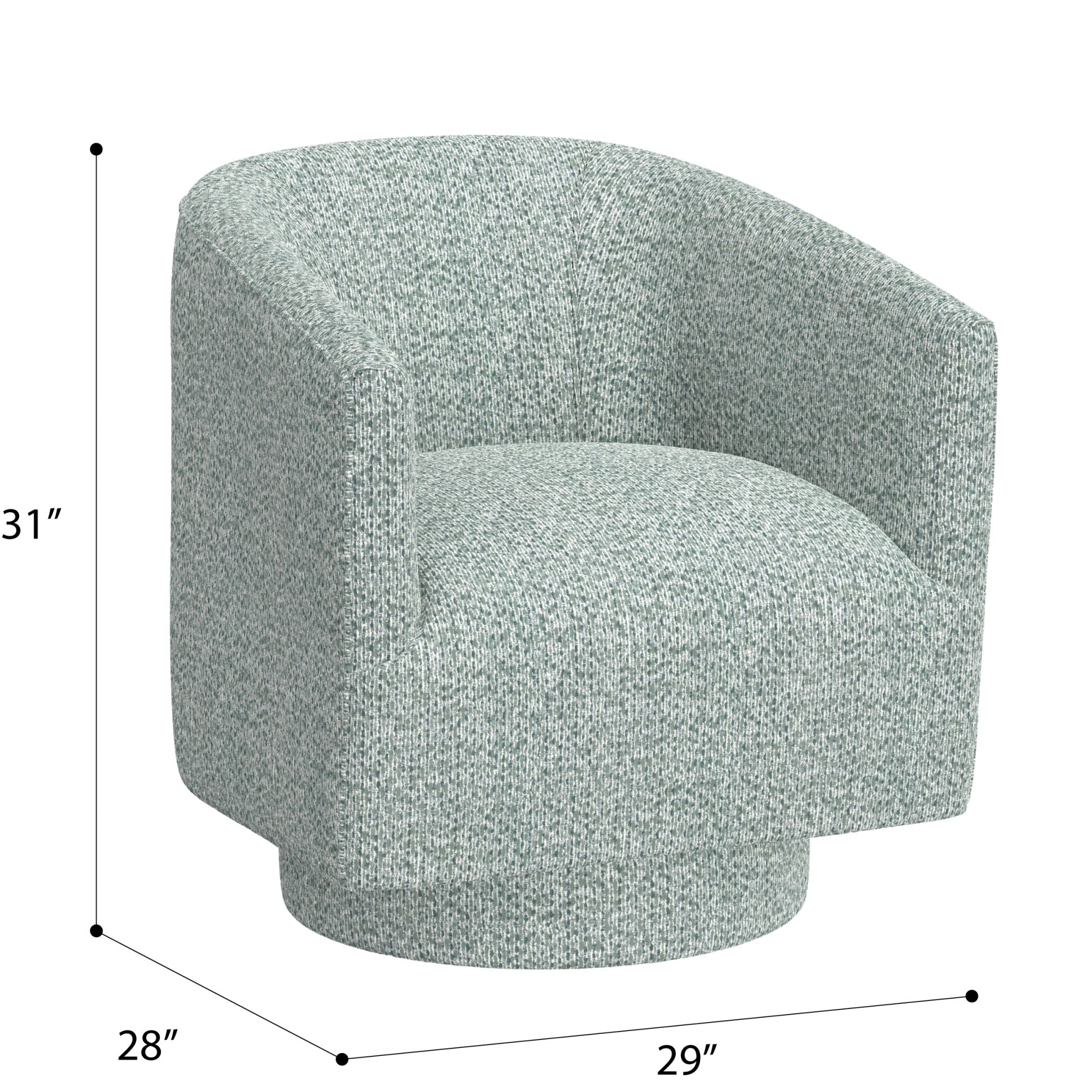 Accent Chair With Swivel Function Emerald Home