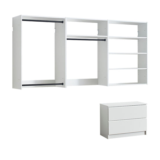 Devi - Wall Mounted Wood Closet System & Modular Units - Snoozhouse