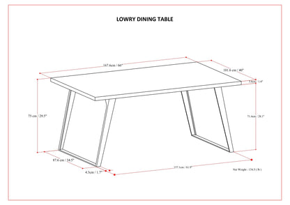 Lowry - Handcrafted Square Dining Table Simpli-Home