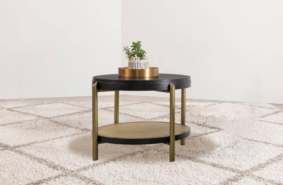 Arini - Round End Side Table With Storage Shelf Coaster Fine Furniture