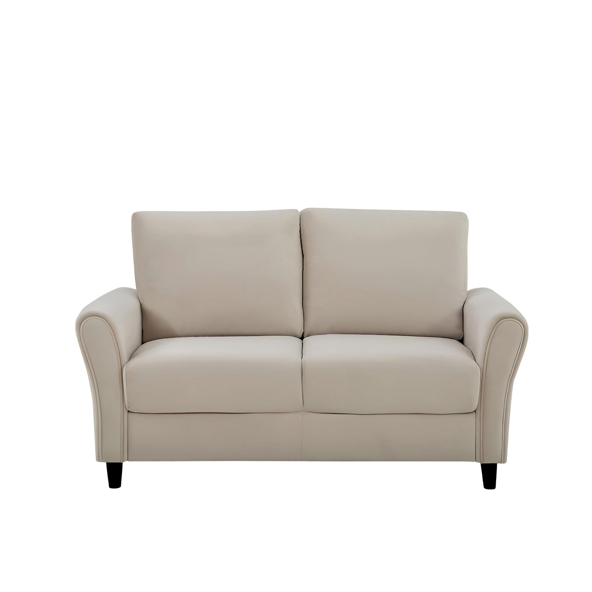 Patricia - Curved Arm Loveseat Sofa US Pride