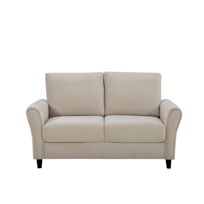 Patricia - Curved Arm Loveseat Sofa US Pride