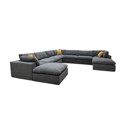 Custom Configuration Modular Sectional & Toss Pillows Home Essentials