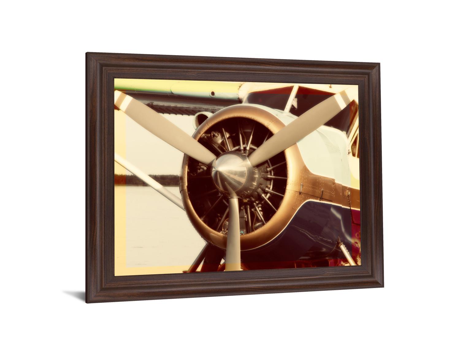 Nostalgic Aviator - 28" x 34" Framed Wall Art Classy Art