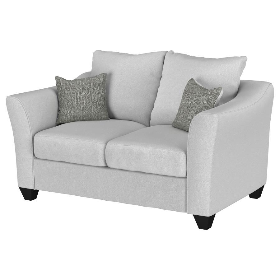 Salizar - Upholstered Flared Arm Loveseat CoasterEssence