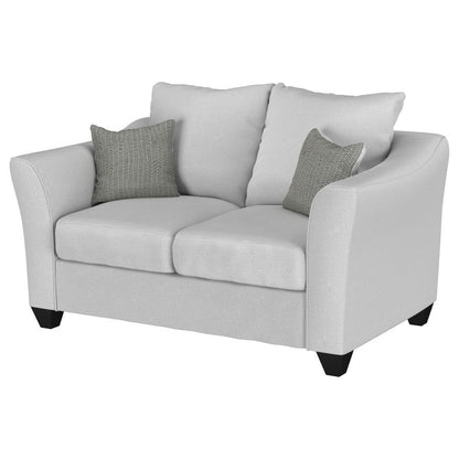 Salizar - Upholstered Flared Arm Loveseat CoasterEssence