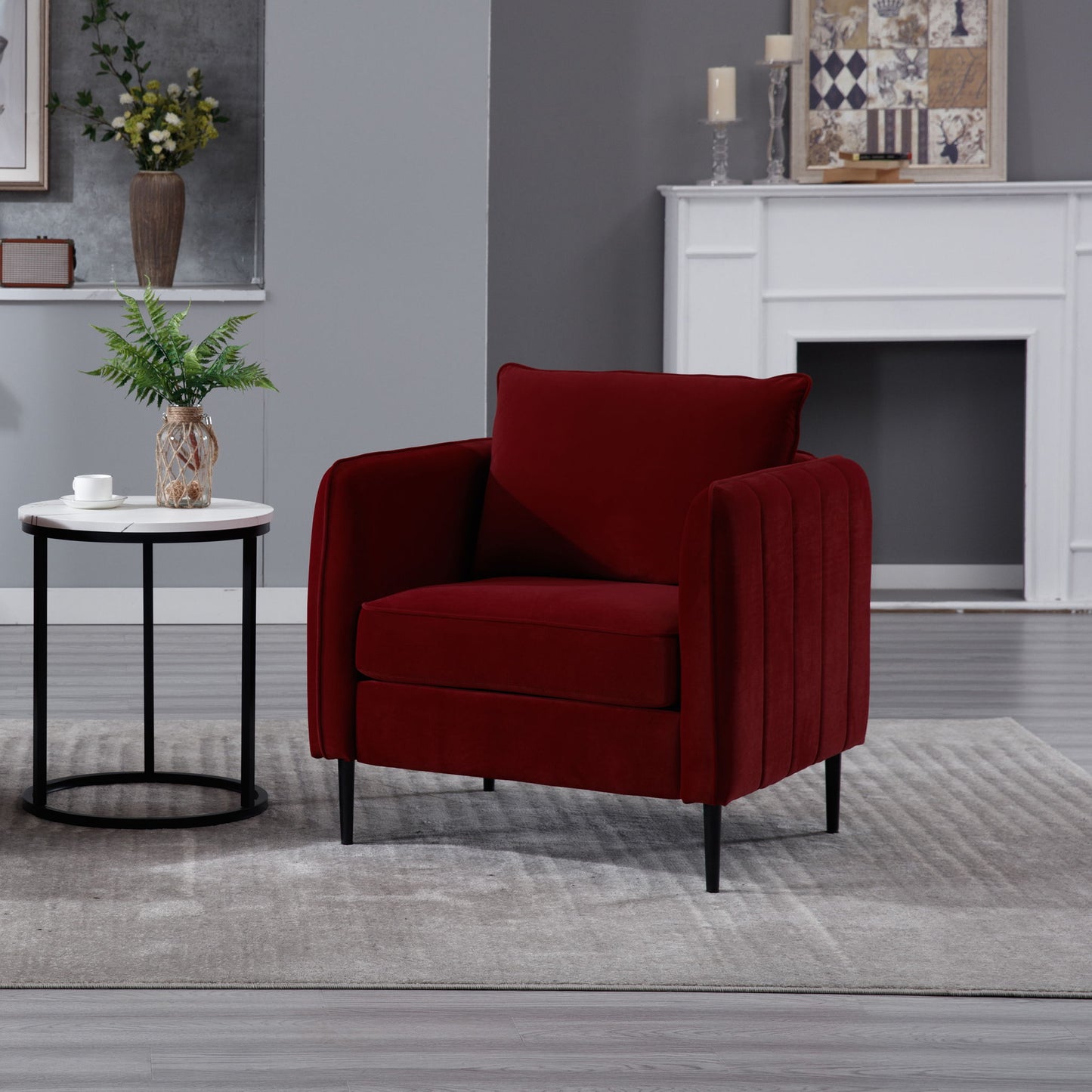Accent Chair With Pillow For Living Room Home Essentials