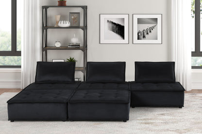 Anna - Stylish Sectional Sofa Ottoman Lilola Home