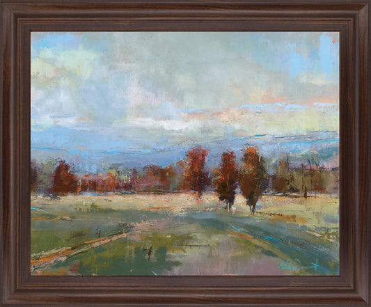 Vivid Meadow Dreamscape - 28" x 34" Framed Wall Art Classy Art