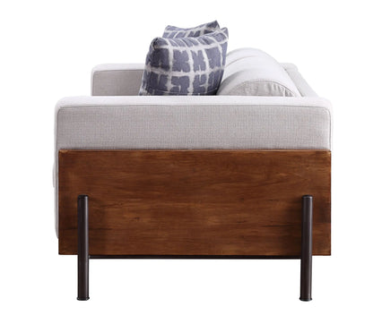Pelton - Chair With 1 Toss Pillows - Walnut Acme