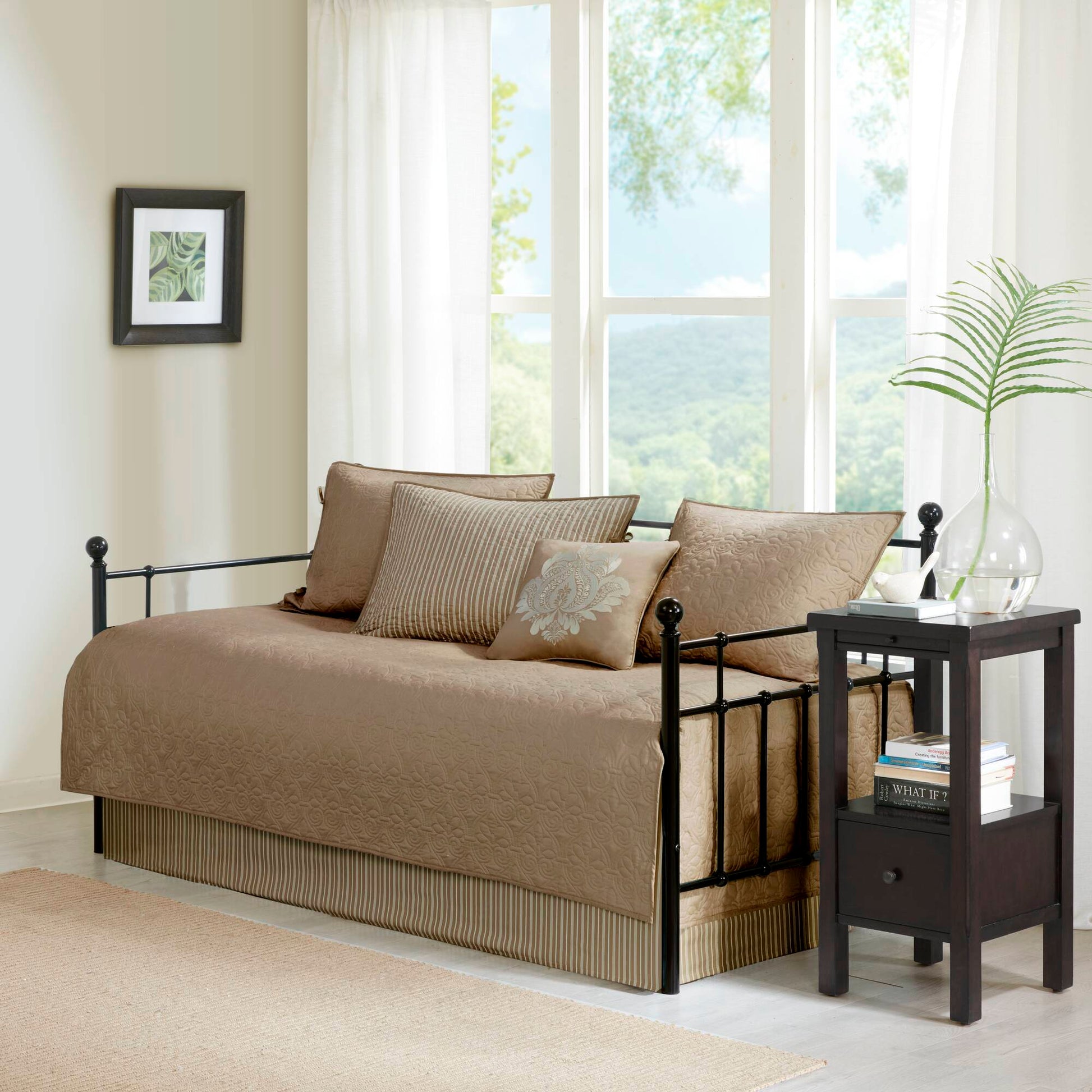 Quebec - Twin Reversible Daybed Cover (Set of 6) - Khaki Madison Park