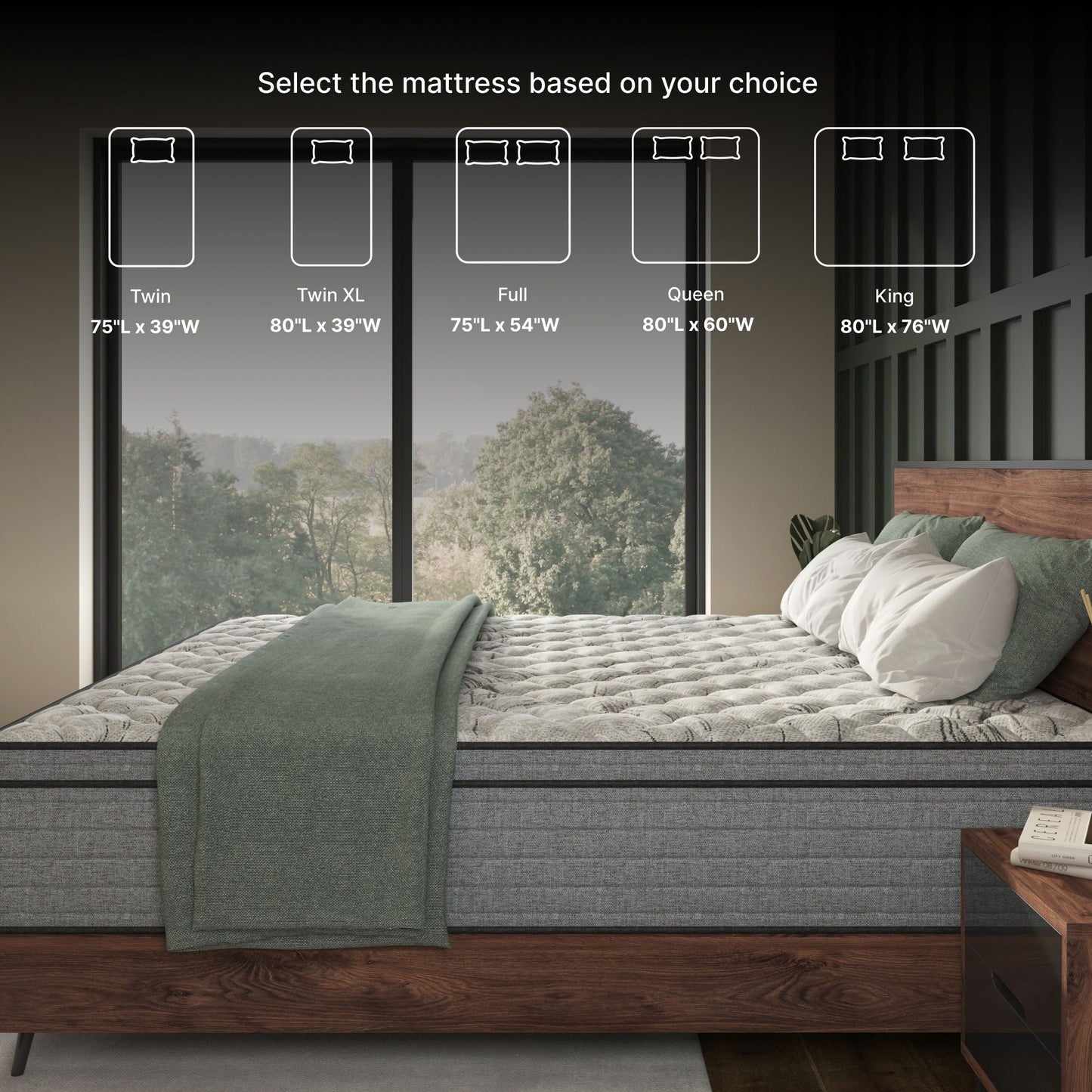 Elite Series Machka - 10" Cooling Gel Memory Foam Hybrid Mattress Daily Nest
