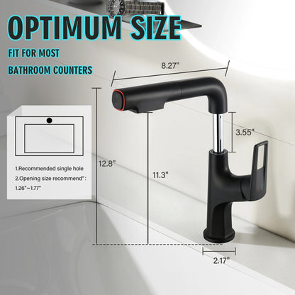 Pull Down Vessel Faucet With Lift Spout & Dual Spray Modes Daily Nest