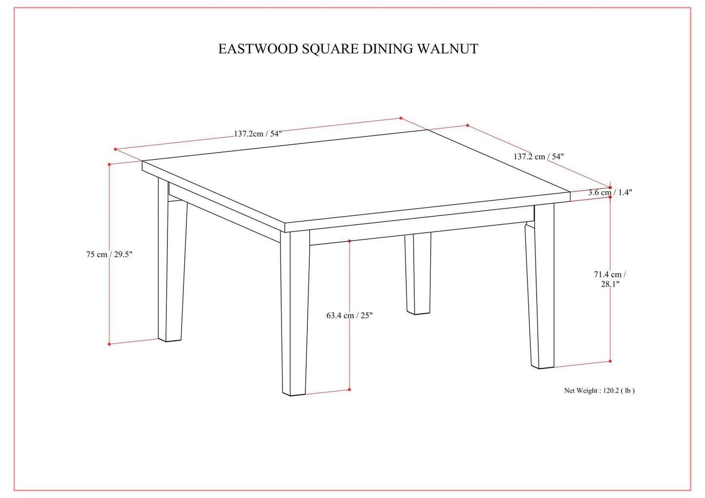 Eastwood - Handcrafted Dining Table Simpli-Home