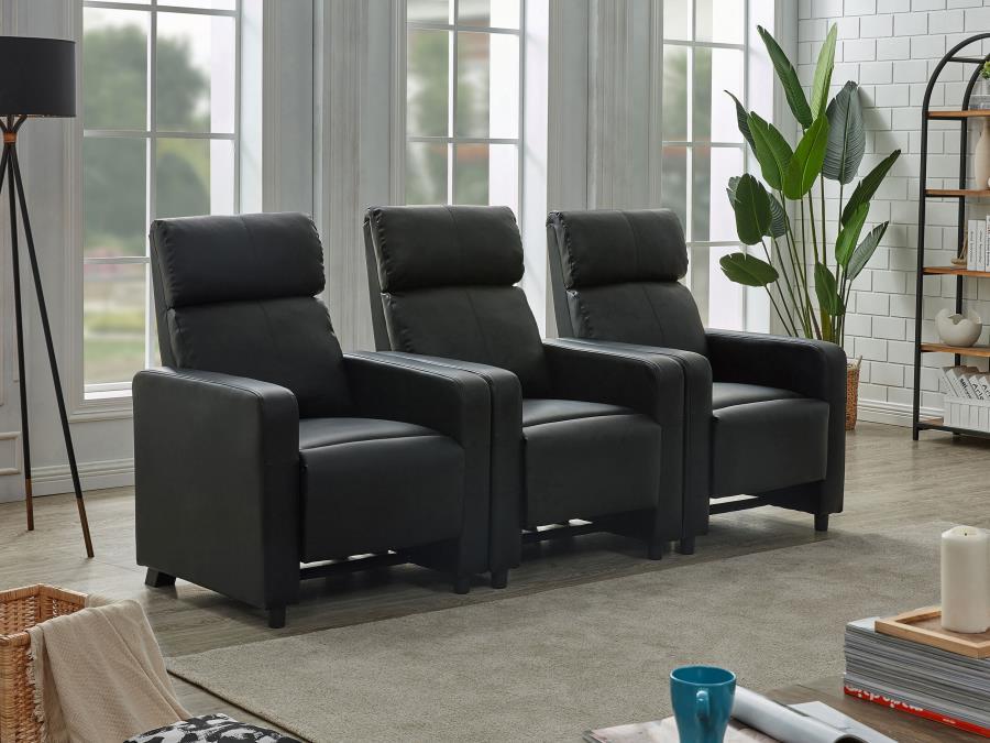 Toohey - Upholstered Tufted Recliner Living Room Set CoasterEveryday