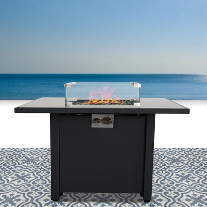Outdoor Fire Pit For Outdoor Home Garden Backyard Fireplace - Black LSI Patio Furniture