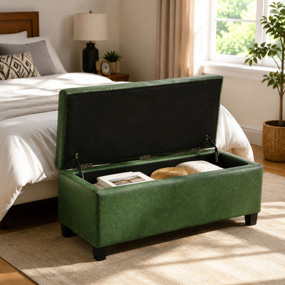 Storage Ottoman With Flip Top Lid Noble House