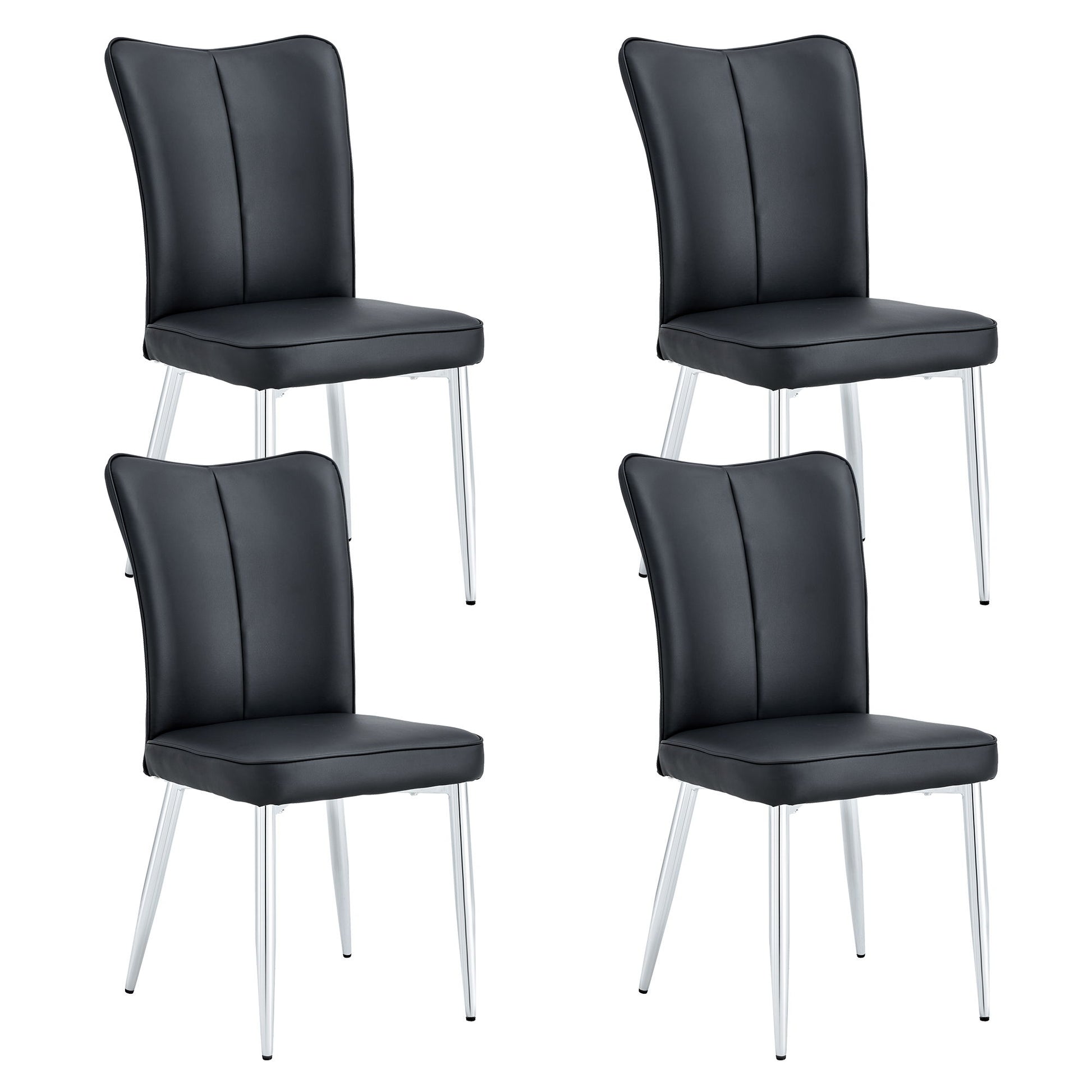 Modern Minimalist Dining Chairs With Metal Legs Home Essentials